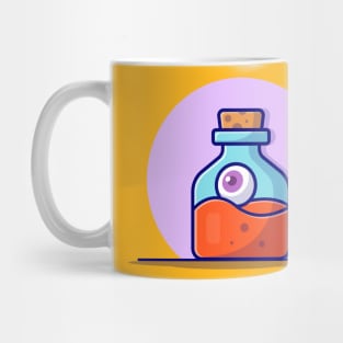 Eye And Poison Cartoon Vector Icon Illustration Mug